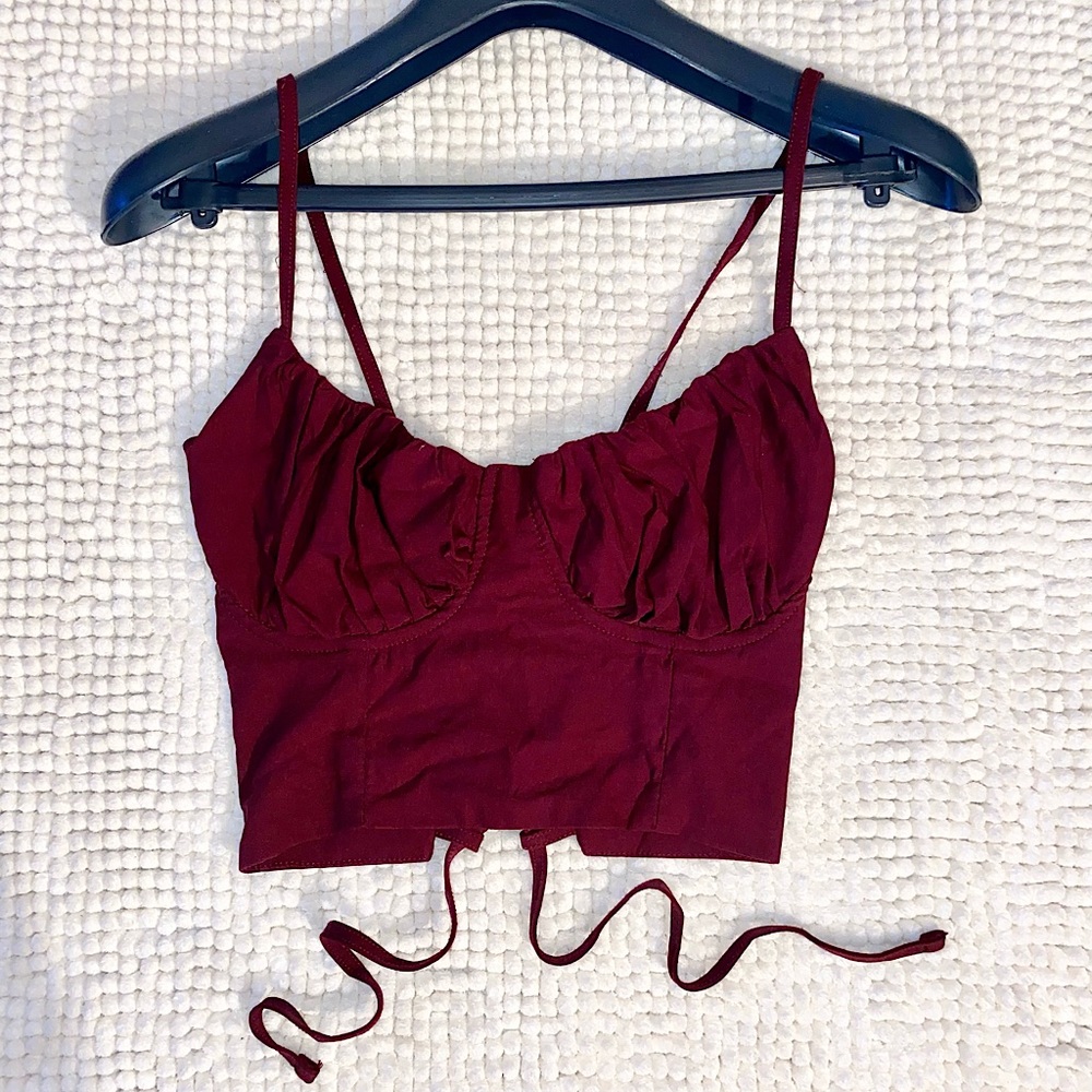 ✨Brandy Melville Burgundy Top✨